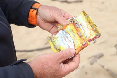 Spills of pills and packets on Garden Route beaches