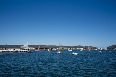 Blue skies just in time for opening cruise