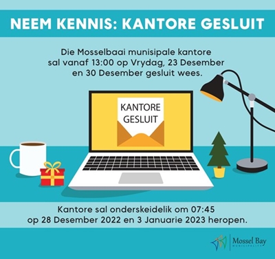 Municipal offices closing early