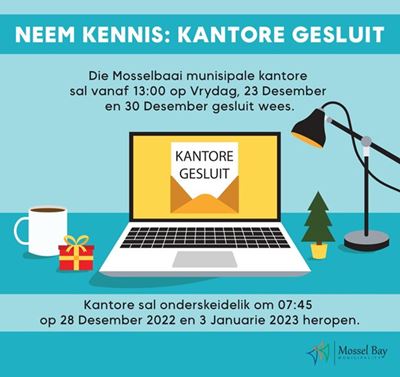 Municipal offices closing early