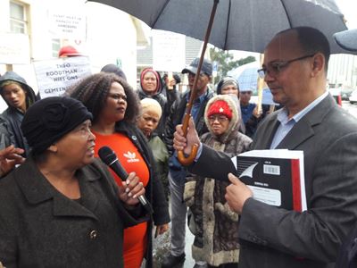 Locals picket against non-local appointment