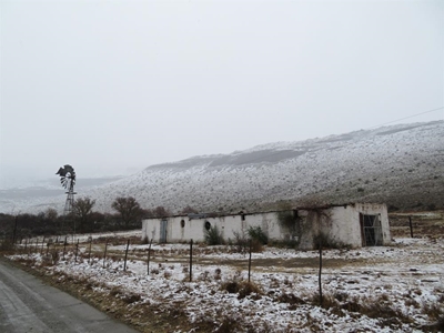 Snowfalls blanket the Sneeuberg