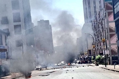 Lesufi’s office calls for calm after volatile protest in Joburg CBD