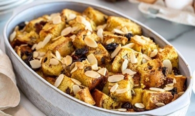 Recipe: Vanilla and orange bread and butter pudding