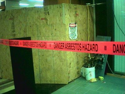 Warning about asbestos dumping
