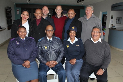 Police gather to pray