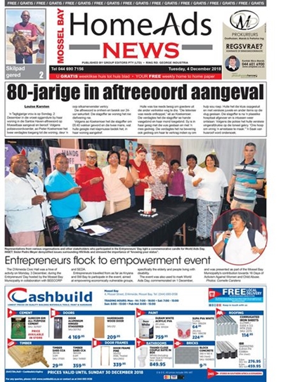 This week's Mossel Bay Home Ads news