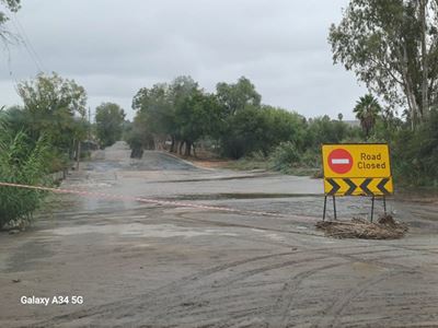 Opdatering oor padtoestande in die Oudtshoorn-omgewing