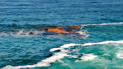 'Sea on fire'