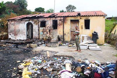 Fire destroys home and belongings