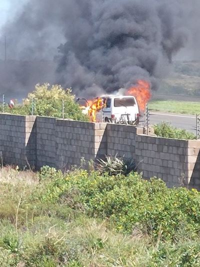 Voertuig slaan aan die brand op N2 