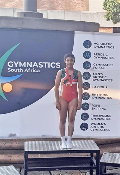 Plett gymnast wins gold at SAs