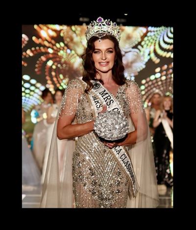 George beauty icon Marelize Earle crowned Mrs Globe Classique 2025