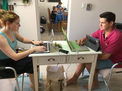 Oud-Kwagga en gesin in George uit China