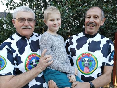 Granddads cycling for CHOC