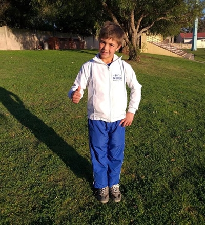 Arno van Murraysburg skitter in atletiek