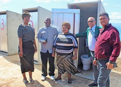 Toilets provided at Joe Slovo