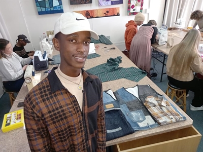 Self employed, creating clothing