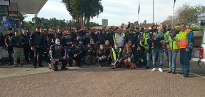 Bikers bring smiles to children's faces
