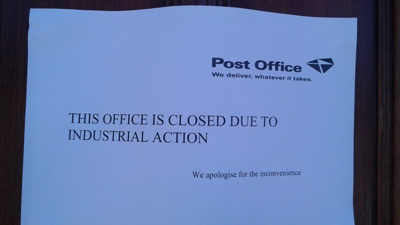 Post offices closed due to strike George Herald