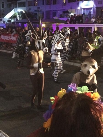 Khumba actors at Cape Town Carnival