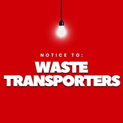 Notice to all waste transporters in the George municipal area