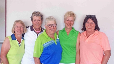 Scorching ladies' golf