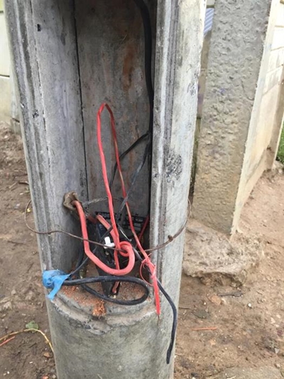 'Help stop electrical vandalism'