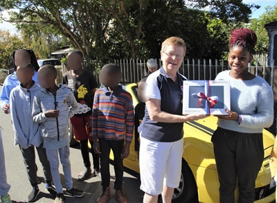 MG Car Club donates big to Lukhanyiso Safe House