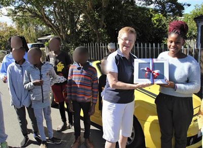 MG Car Club donates big to Lukhanyiso Safe House