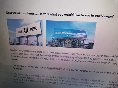 Petition says no to billboards