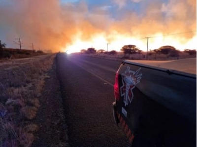 Runaway Kimberley fire spans 100 kilometres