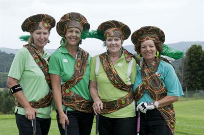 'Ladies at home' spend a day on the golf course