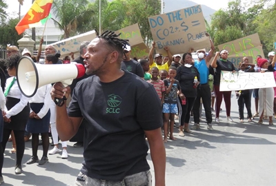 Locals demand climate justice