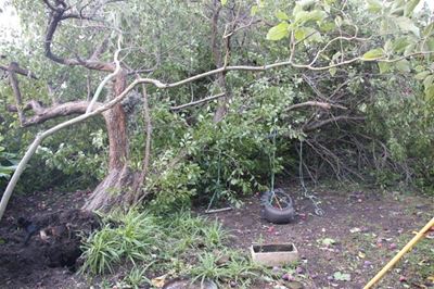 Lightning strikes result in power outages