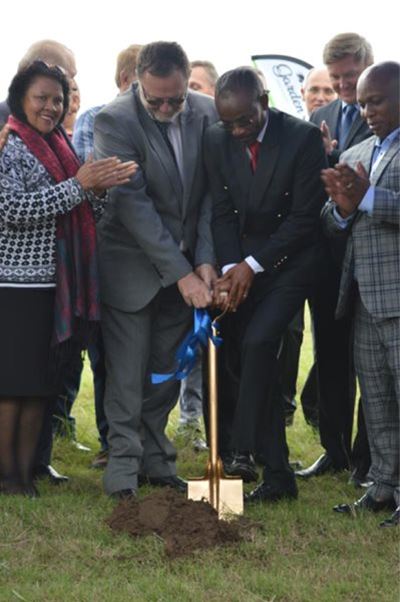 Sod turned at waste management facility