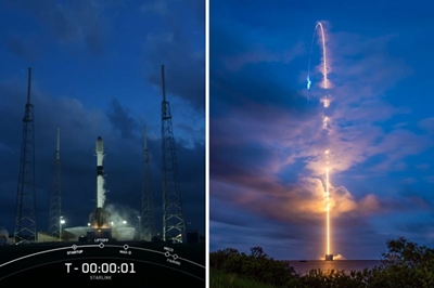 SpaceX launches 52 Starlink satellites into space on Falcon 9 rocket