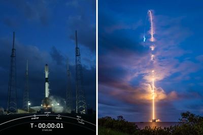 SpaceX launches 52 Starlink satellites into space on Falcon 9 rocket