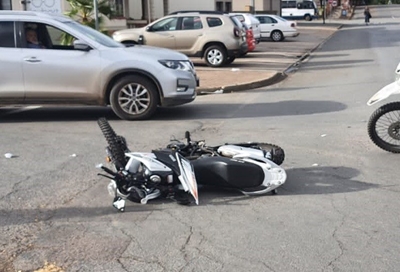Motorfietsryer wel erg beseer