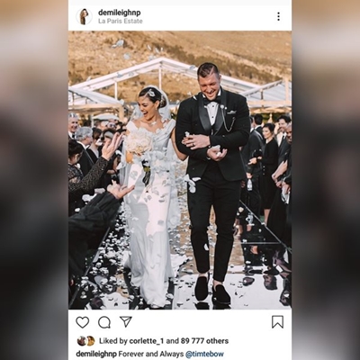Former Miss Universe Demi-Leigh and Tim Tebow tie the knot