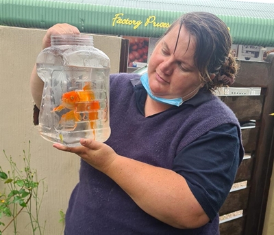 Gietende reën stuit nie Tuinroete DBV