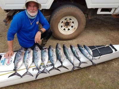 Kayak en kabeljou sorg vir groot vangste