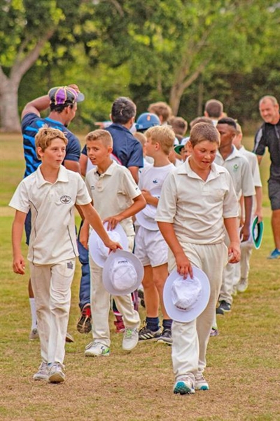Sunny skies and great cricket