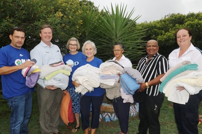 Handdoekprojek in Wyk 4 geloods    