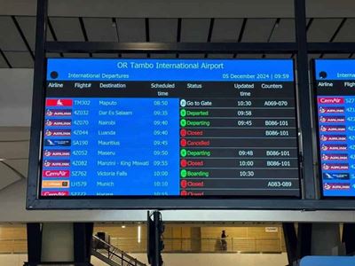 One sick call sparks chaos at OR Tambo