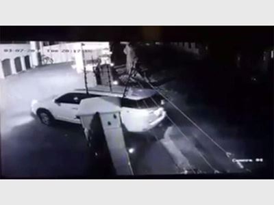 Armed robbers follow victim home from airport