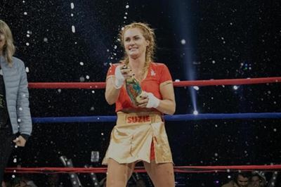 Actress Angelique Gerber wins boxing match for GBV