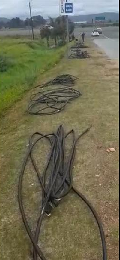 30 tons of cable casing found