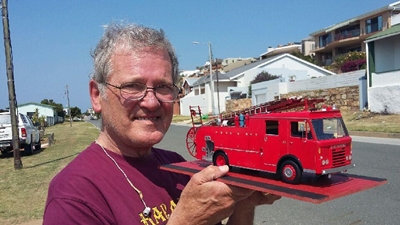 Accurate model of antique fire engine