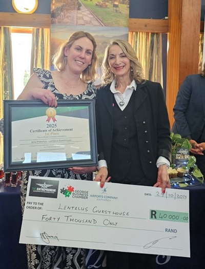Geelhoutboom guest house owner wins The Entrepreneur